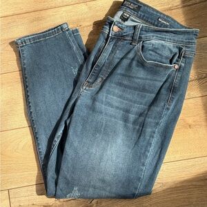 Judy Blue Slim Straight Jeans in Classic Blue, Size 14W Short